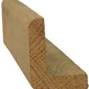 Esquinera de castaño 26x26mm sin barniz - Imagen 1